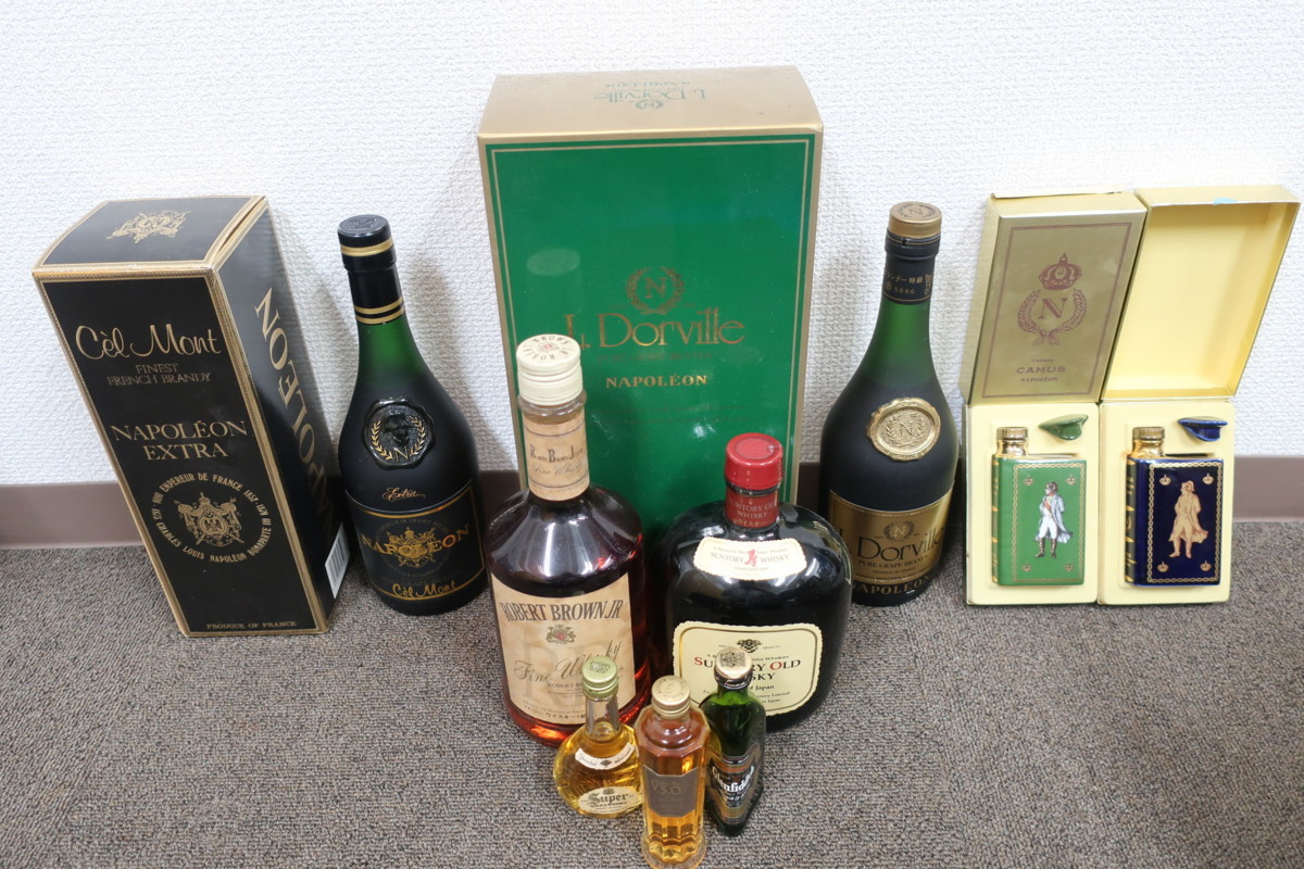 古酒 ウイスキー ブランデー 0 1円〜 9本まとめて アルコール お