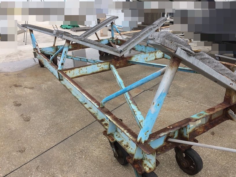 プレジャーボート 公式通販 船台 船 台車 キャスター ボート ボート汎用船台｜ミサキ機器開発株式会社｜ プレジャーボート、釣船の艤装（２次架装）承ります - ボート用船台, 船舶用船台 31フィート 全ての海事製品と水上スポーツメーカ－ キャスター付き アルミボートベース