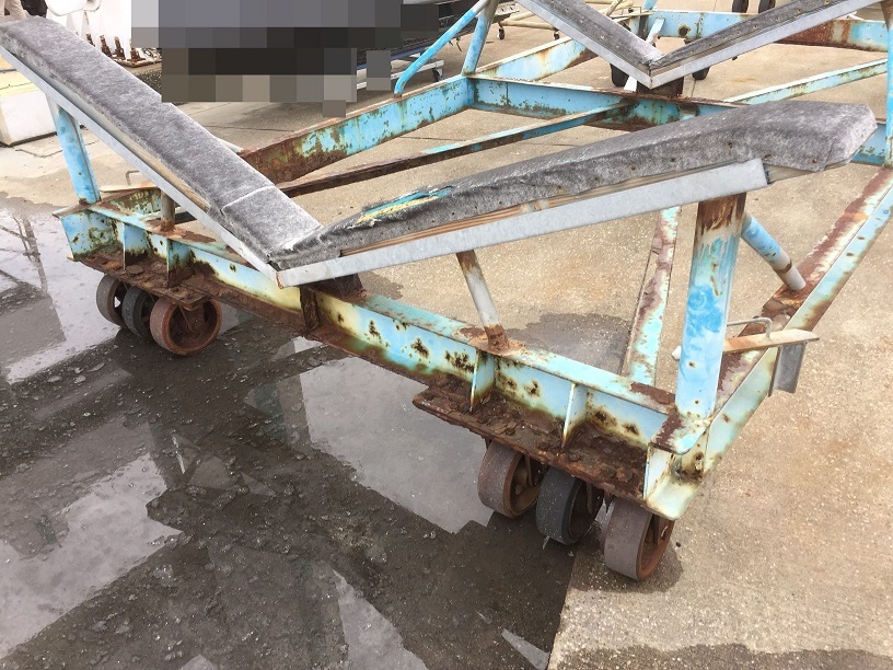 プレジャーボート 公式通販 船台 船 台車 キャスター ボート ボート汎用船台｜ミサキ機器開発株式会社｜ プレジャーボート、釣船の艤装（２次架装）承ります - ボート用船台, 船舶用船台 31フィート 全ての海事製品と水上スポーツメーカ－ キャスター付き アルミボートベース