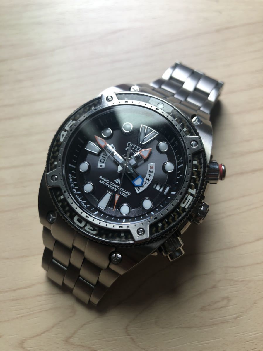  最終 CITIZEN プロマスター エコドライブ電波時計 PMD56-2992(プロマスター)｜売買されたオークション情報、yahooの商品情報をアーカイブ公開 - オークファン プロマスター
