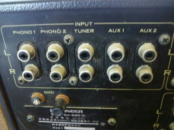 お徳用 ジャンク pioneer パイオニア プリメインアンプ SA-620D