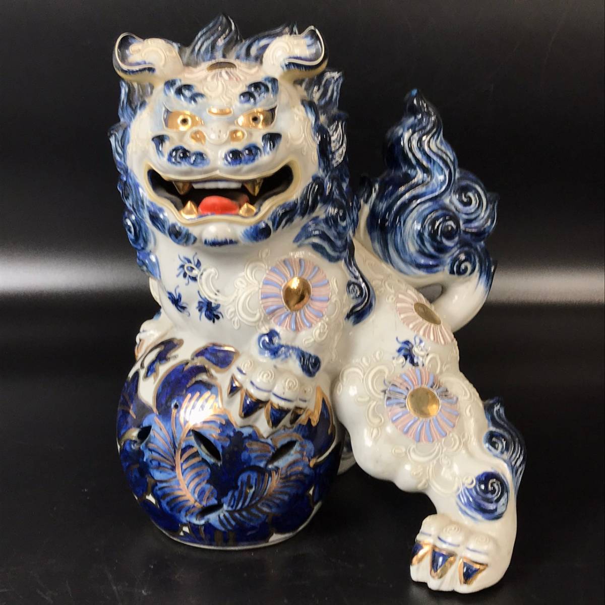 袋帯 正絹 秀品 中古 六通 美品 箔 青灰色 金銀糸 金糸 全