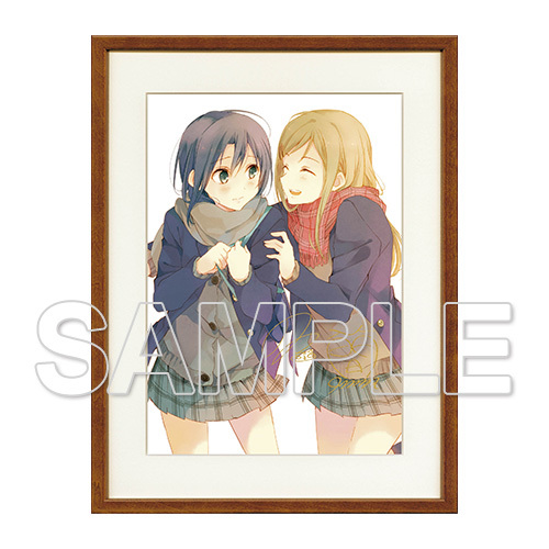 安達としまむら 著者＆イラストレーター箔押しサイン入り複製原画2019