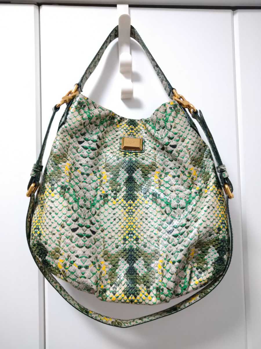 MARC BY MARCJACOBS☆パイソン柄バッグ☆2wayショルダーバッグ 