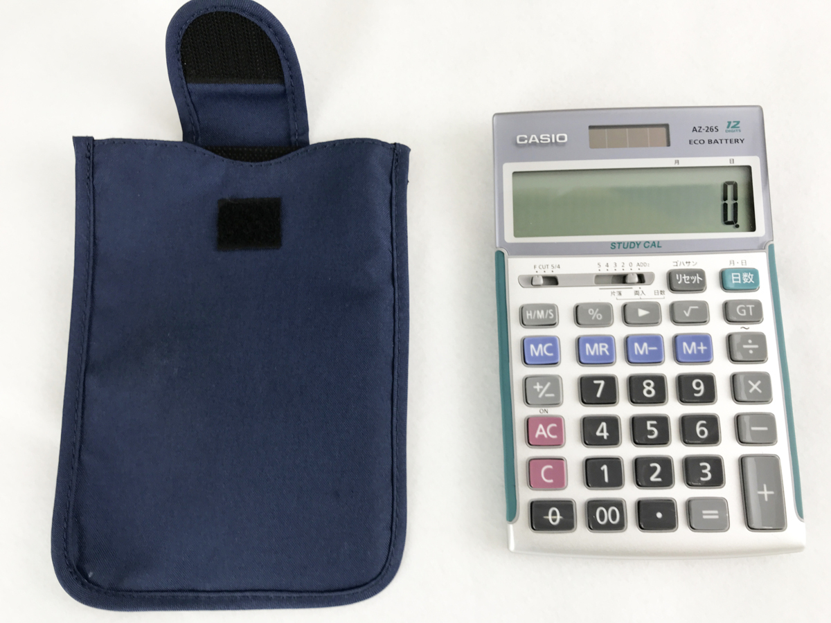 CASIO AZ-26S カシオ 電卓 - 12桁 スクール電卓 学校用電卓 ☆中古品