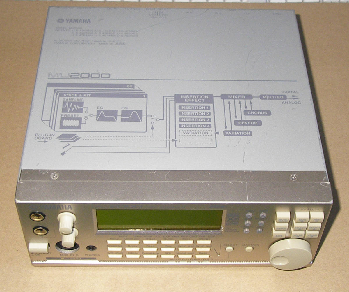 YAMAHA TONE GENERATOR MU2000EX R1 GS【整備済・難有り品】／本体のみ
