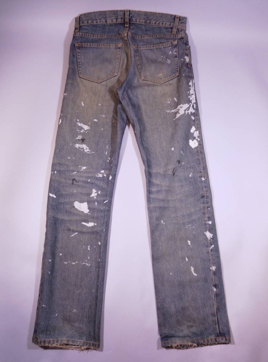 イタリア製 HELMUT LANG 初期/本人期オリジナル ペイント加工デニム 超 
