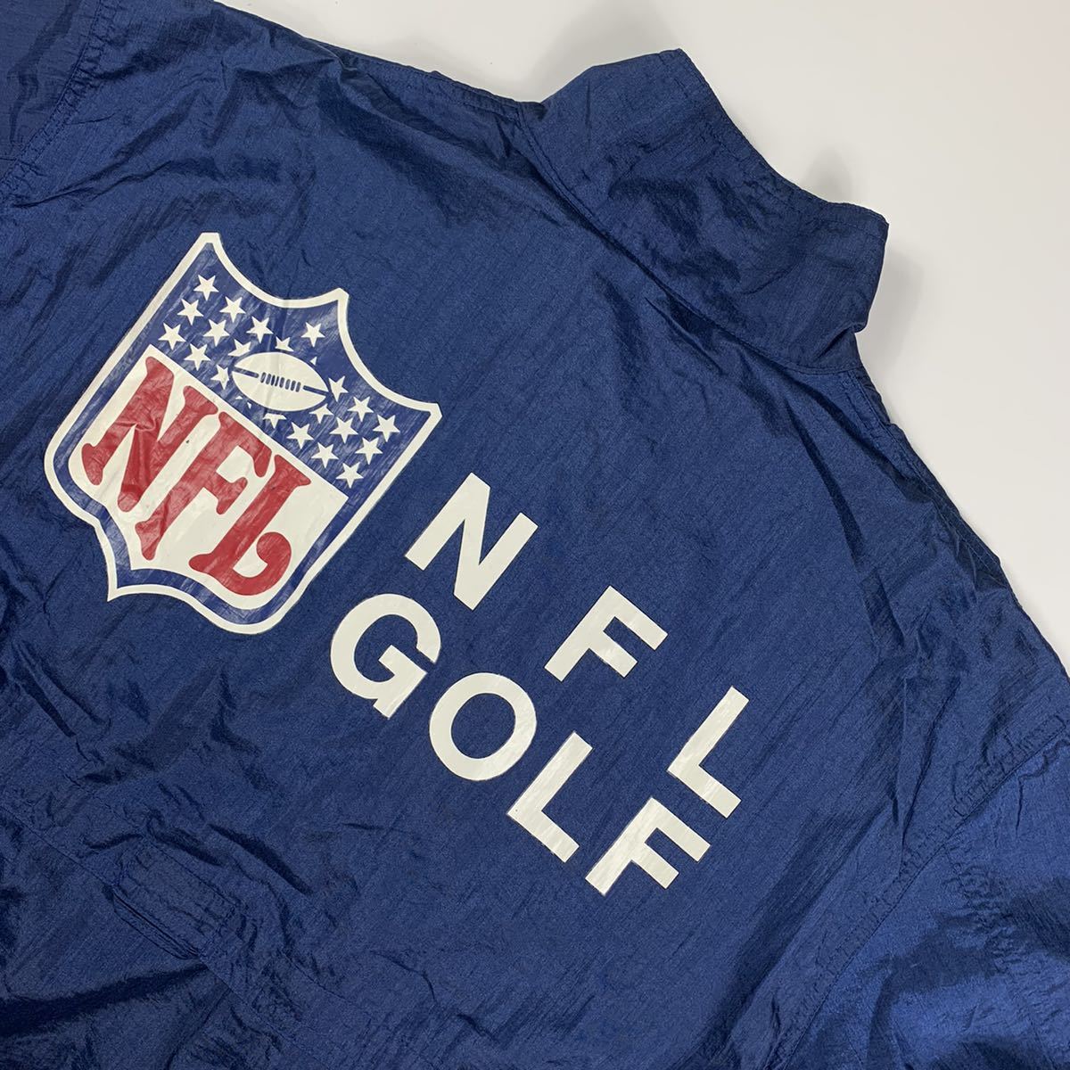 人気セール，大得価 90s NFL GOLF ナイロンジャケット size M ネイビー シングルジップ ゴルフ バックプリント 古着(Mサイズ)｜売買されたオークション情報、yahooの商品情報をアーカイブ公開 - オークファン ジャンパー、ブルゾン一般