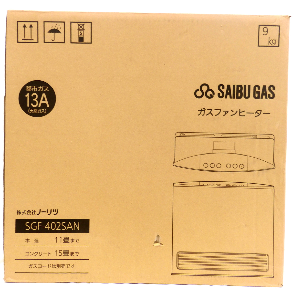 ACB-C3J023 SAIBU GAS 西部ガス ガスファンヒーター SGF-402SAN