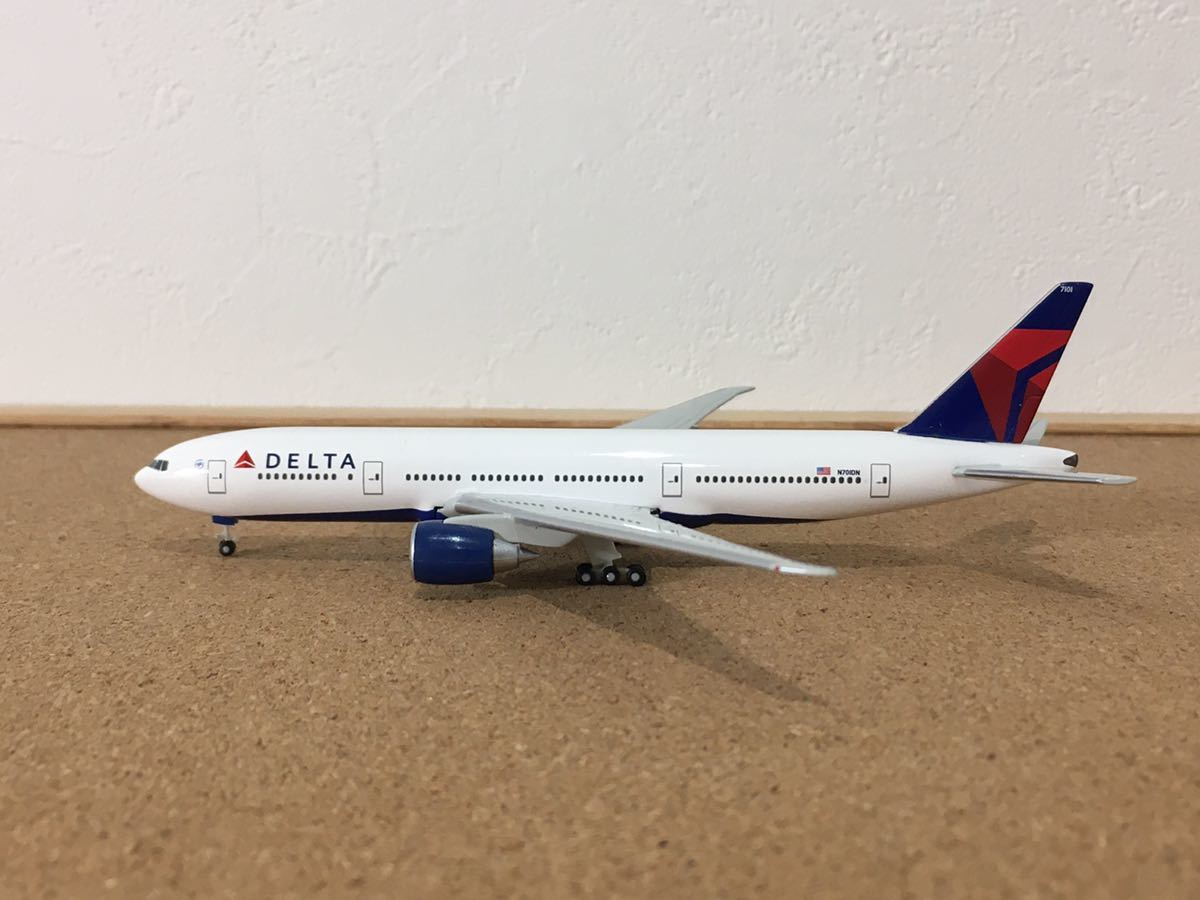 B777-200 デルタ航空 herpa 1⁄400 ヘルパ⁄512206☆1⁄500 Delta