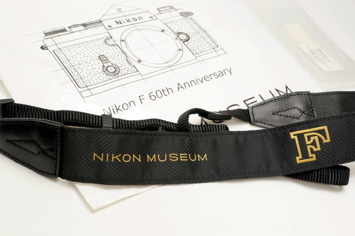 ◇ Nikon F 60th Anniversary ストラップ / ニコンミュージアム ニコンF60周年記念グッズ（終売品）◇
