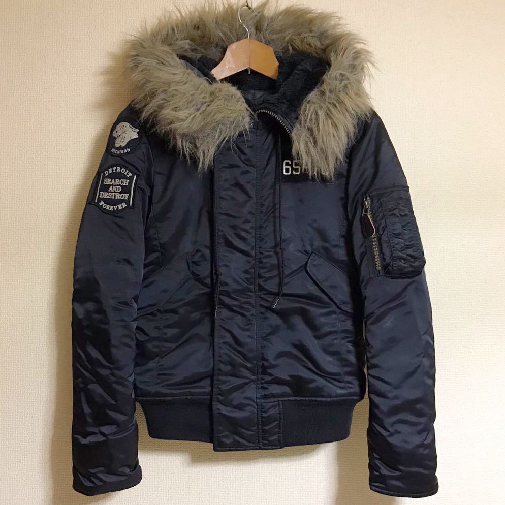 【お買い得，新品】 ヒステリックグラマー プリマロフトタイガーワッペン N-2B ファー フーデット(ジャンパー、ブルゾン)｜売買されたオークション情報、yahooの商品情報をアーカイブ公開 - オークファン 女性用