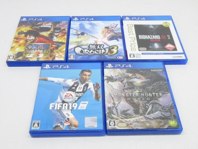 s22243-sb （送料850円）中古□PS4ソフト5本セット 海賊無双3 バイオ