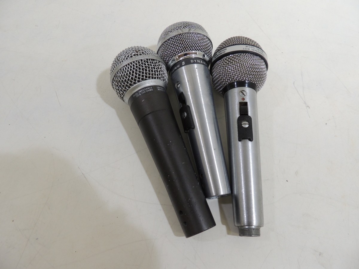  DYNAMIC SHURE ダイナミック マイク 3本まとめ(ダイナミックマイク)｜売買されたオークション情報、yahooの商品情報をアーカイブ公開 - オークファン ダイナミックマイク