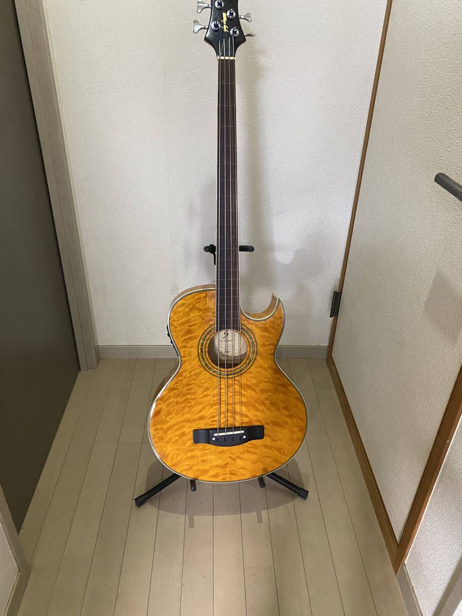 中古美品】Greg Bennett AB-11CE/FL エレアコ・ベース SAMIK FISHMAN