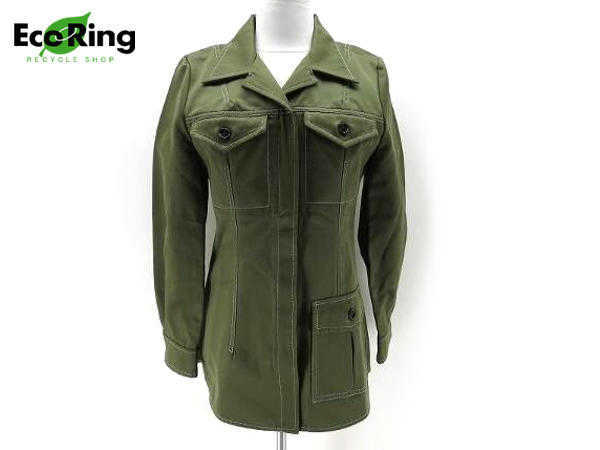 【新品，本物保証】 1円 超 マルニ レディース ジャケット 38 カーキ BN459(ジャケット、上着)｜売買されたオークション情報、yahooの商品情報をアーカイブ公開 - オークファン 女性用