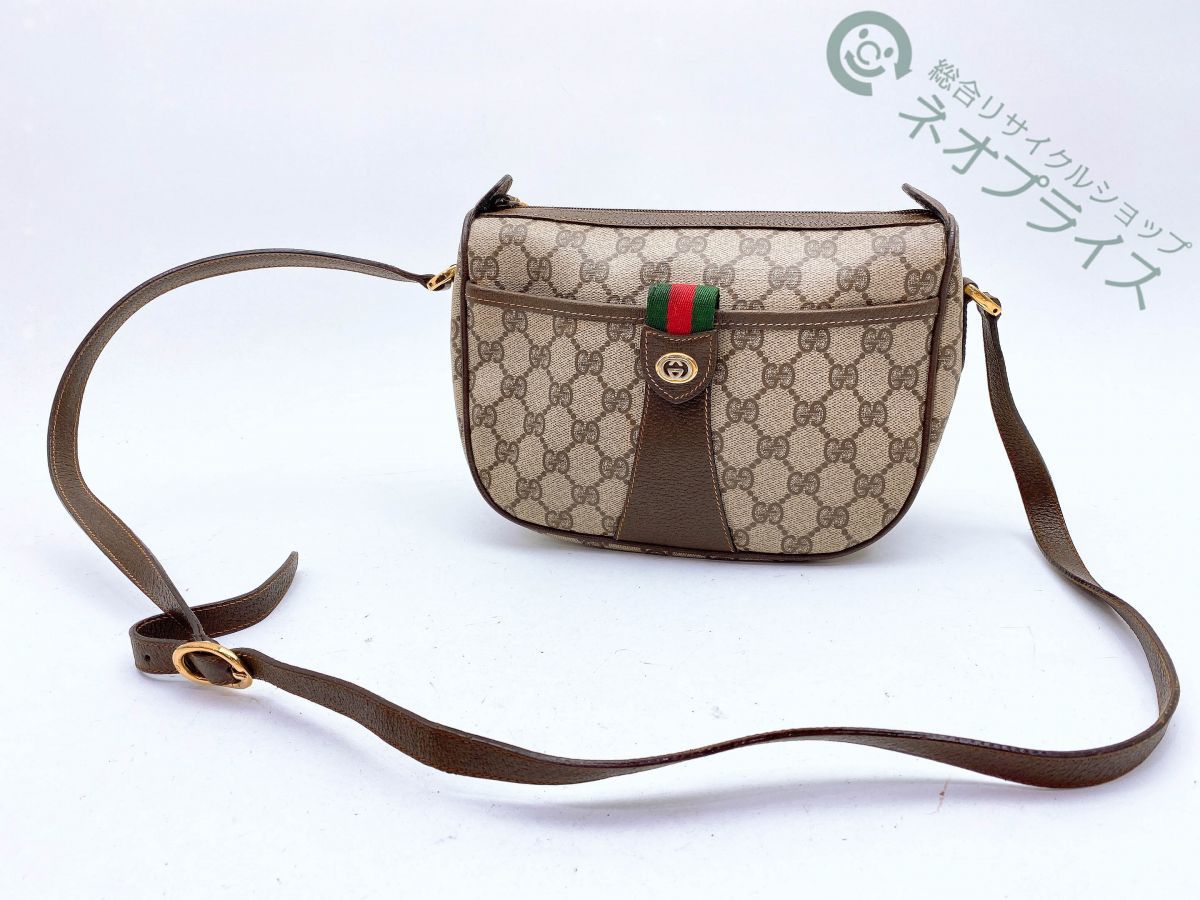 ◇N2534 GUCCI オールドグッチ シェリーライン ショルダー バッグ 良品