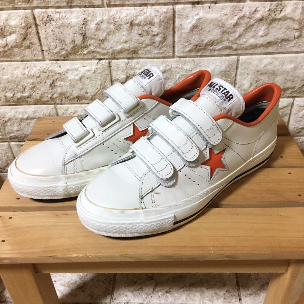 ワンスター レザー コンバース ベルクロ メルカリ - CONVERSE 白 
