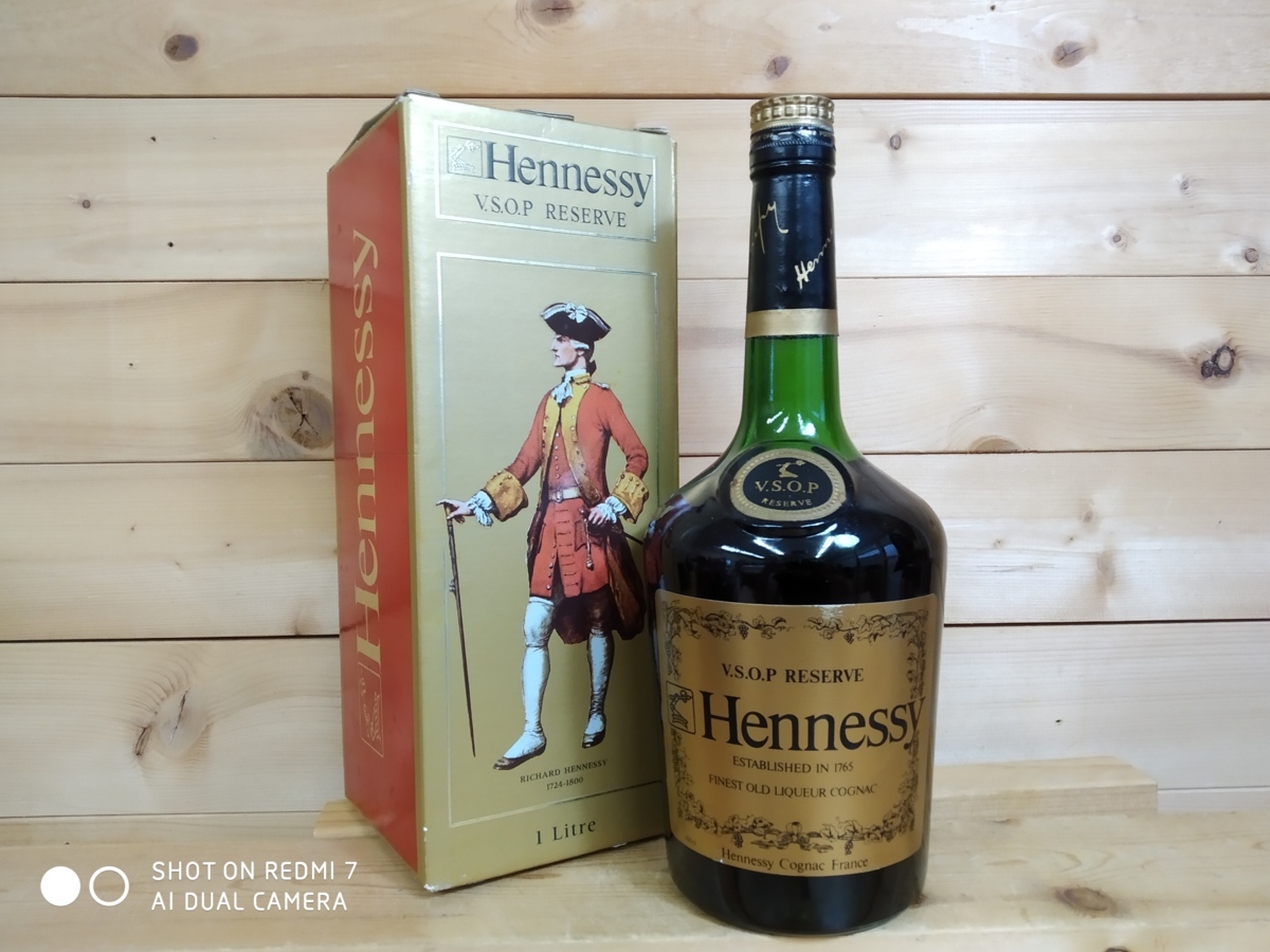 驚きの破格値，得価 古酒 未開栓 Hennessy / ヘネシー VSOP リザーブ 1000ml 箱有 旧ボトル No7522(ヘネシー)｜売買されたオークション情報、yahooの商品情報をアーカイブ公開 - オークファン コニャック