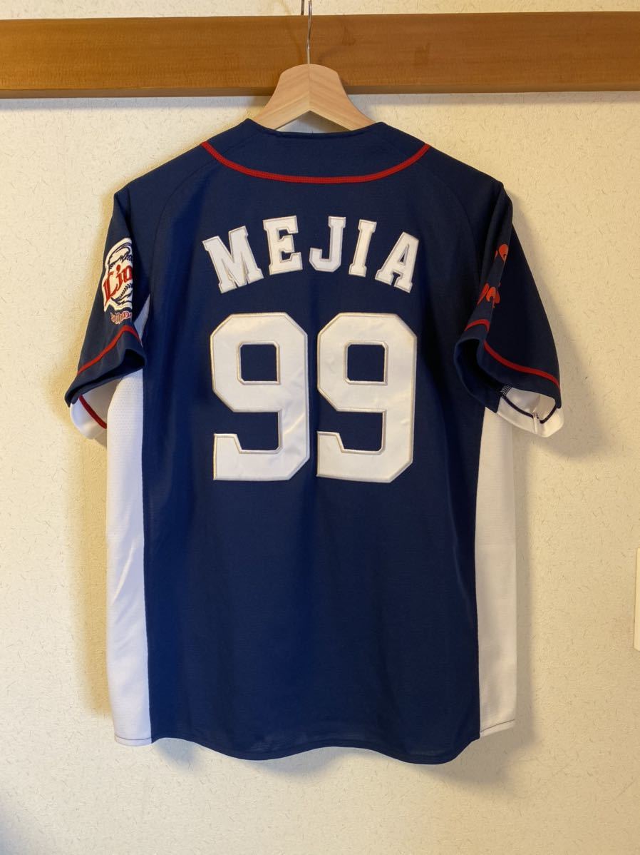 【本物保証，新作登場】 埼玉西武ライオンズ メヒア選手 Majestic ビジターユニフォーム Mサイズ(応援ユニフォーム、ウエア)｜売買されたオークション情報、yahooの商品情報をアーカイブ公開 - オークファン 応援ユニフォーム、ウエア