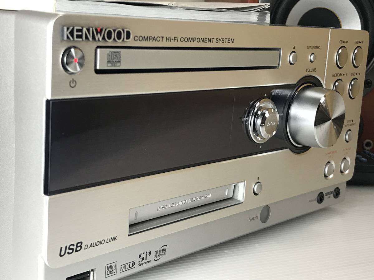 KENWOOD システムコンポ UD-A77 動作確認ずみ オーディオ機器 MDコンポ