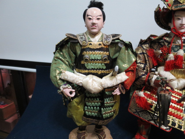 即決【人形館】「武者人形J421」五月人形・武者人形・大将飾り.蒔絵