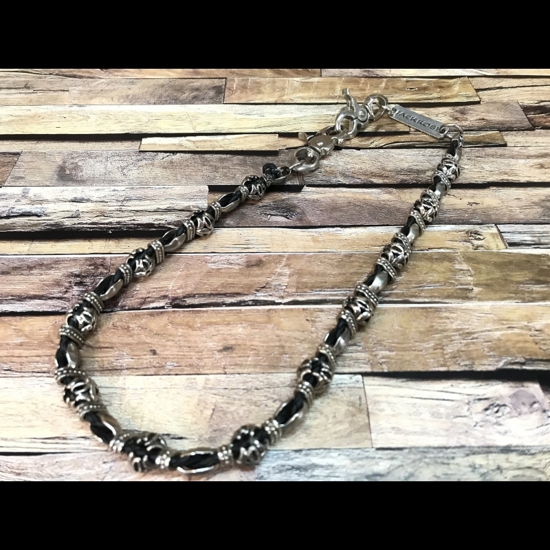 JACKROSE ジャックローズ スカル Wクリップ ウォレットチェーン Y2K