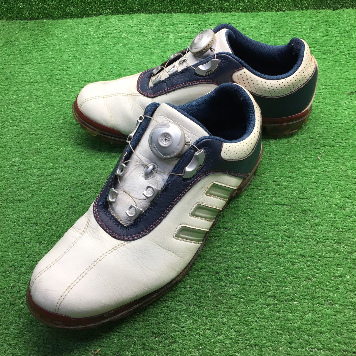  GS-284 adidas BOA ダイヤル ゴルフシューズ 25.0cm 全国(25.0cm)｜売買されたオークション情報、yahooの商品情報をアーカイブ公開 - オークファン 25.0cm