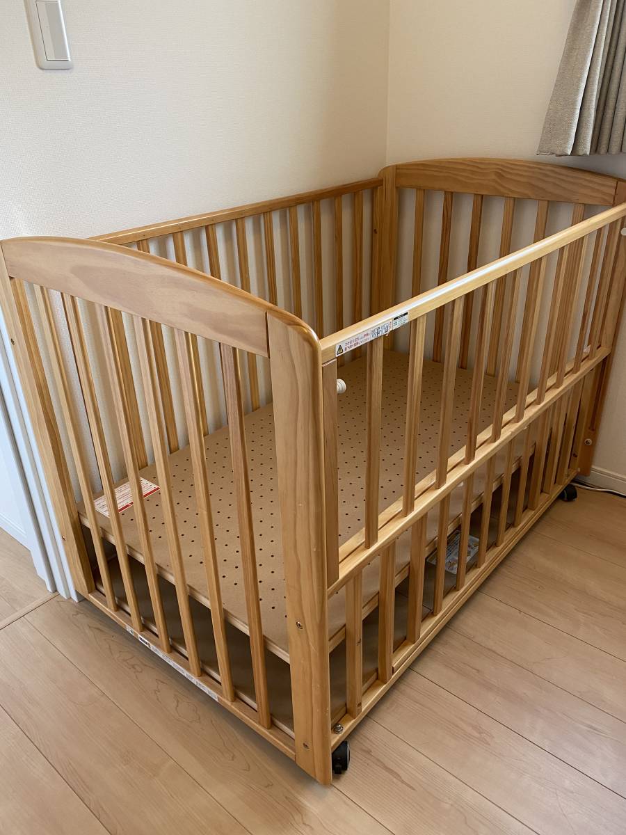 ベビーベッド チャーミー（ナチュラル）カトージ KATOJI 品番:02127 【東京都品川区にて手渡しも可能】_1