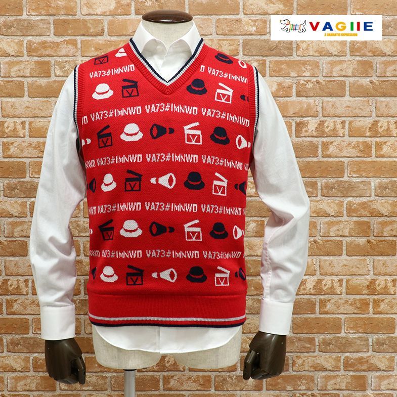 本物保証，格安 1円/在庫品/VAGIIE/48(L)サイズ/Vネックベスト 