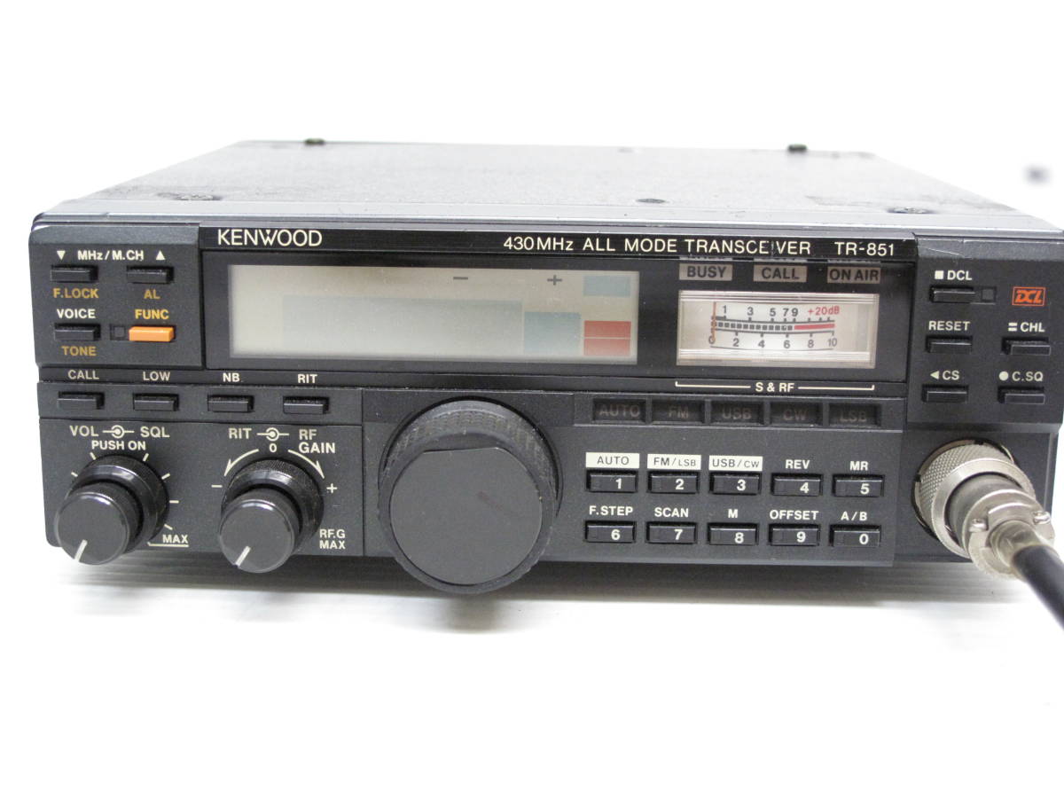 B1A弐☆【ジャンク品】KENWOOD TR-851D 430MHz オールモード