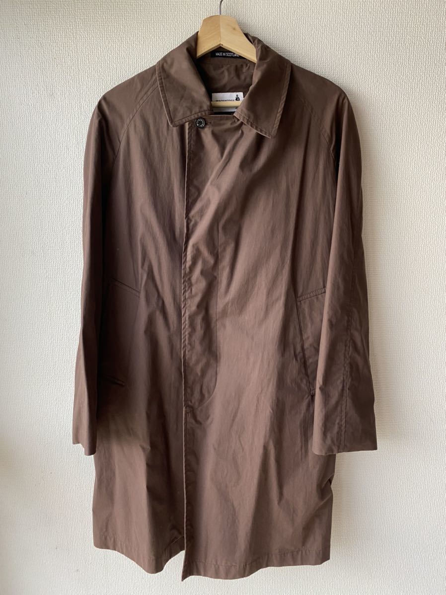 Mackintosh マッキントッシュ ステンカラーコート コットン ブラウン メンズ ロングコート イギリス製 英国 ヴィンテージ 男性用 売買されたオークション情報 Yahooの商品情報をアーカイブ公開 オークファン Aucfan Com