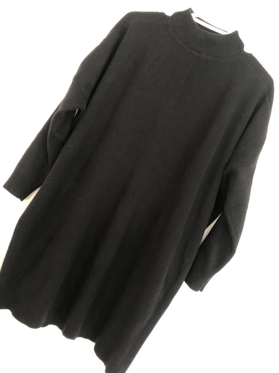 Sly スライ Line Shoulder ワンピース 黒 サイズ1 ベーシック オーバーサイズワンピ ワンピース 売買されたオークション情報 Yahooの商品情報をアーカイブ公開 オークファン Aucfan Com
