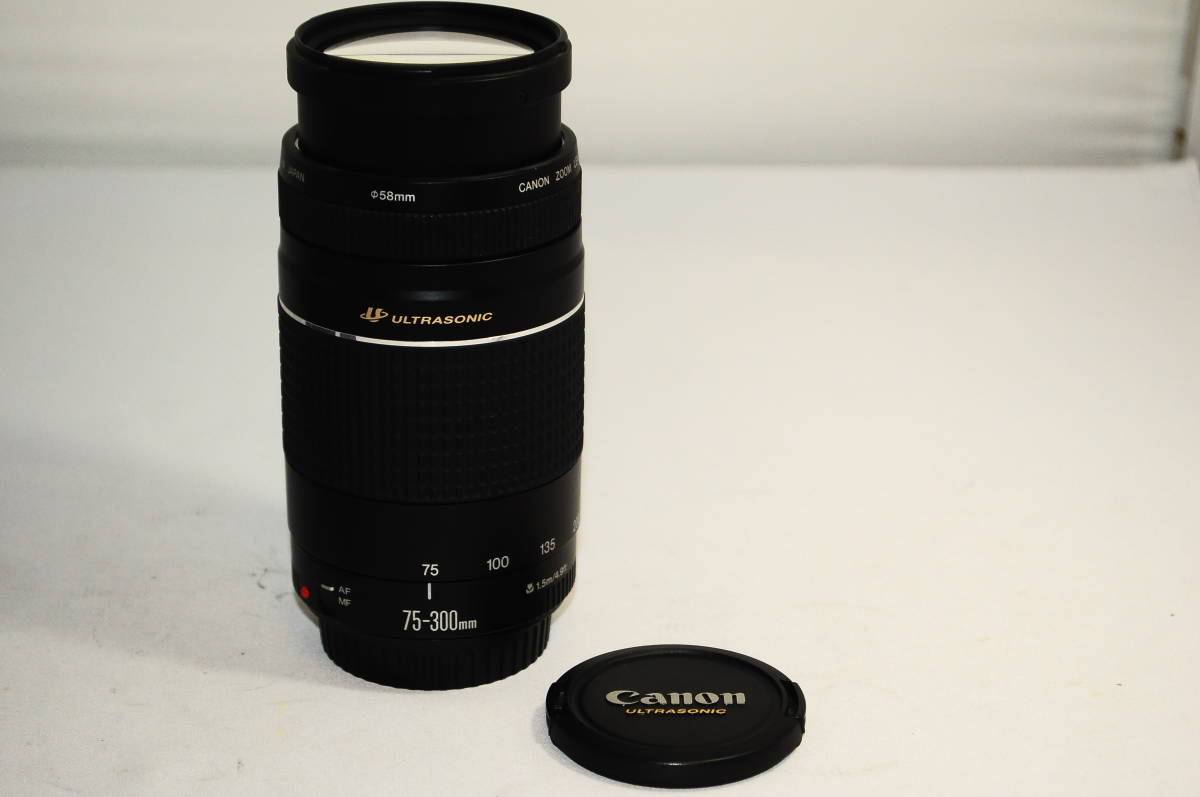 極上品 CANON キヤノン EF 75-300mm F4-5.6 ⅢUSM #1026EQ9154 極上