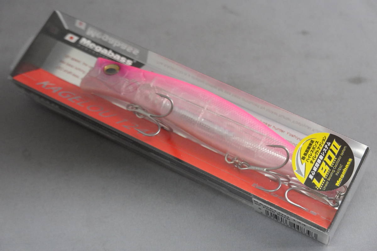  メガバス カゲロウ 124F ＃8 GP ピンクバック MEGABASS KAGELOU(ミノー)｜売買されたオークション情報、yahooの商品情報をアーカイブ公開 - オークファン 海水