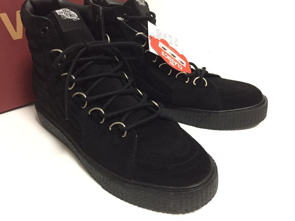 クリーパー VANS バンズ WORLD 公式通販 ブルー 新品 完売 VANS CREEPER SUEDE バンズ クリーパー スウェード ブラック 黒 箱付き US 10.5 JP 28.5 ラバーソール