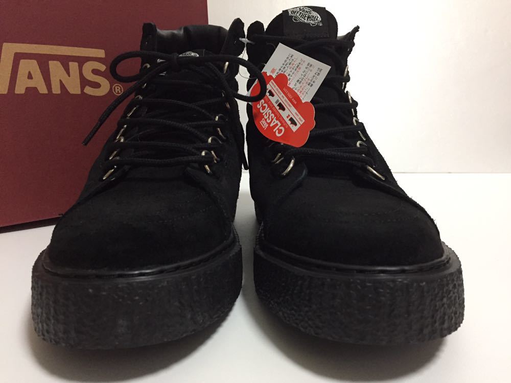 クリーパー VANS バンズ WORLD 公式通販 ブルー 新品 完売 VANS CREEPER SUEDE バンズ クリーパー スウェード ブラック 黒 箱付き US 10.5 JP 28.5 ラバーソール