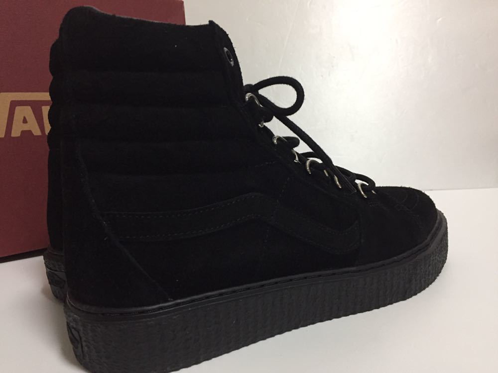 クリーパー VANS バンズ WORLD 公式通販 ブルー 新品 完売 VANS CREEPER SUEDE バンズ クリーパー スウェード ブラック 黒 箱付き US 10.5 JP 28.5 ラバーソール