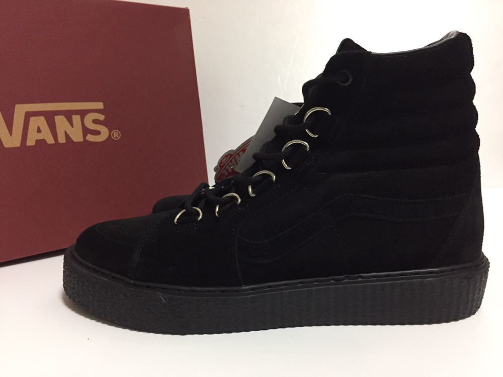 クリーパー VANS バンズ WORLD 公式通販 ブルー 新品 完売 VANS CREEPER SUEDE バンズ クリーパー スウェード ブラック 黒 箱付き US 10.5 JP 28.5 ラバーソール