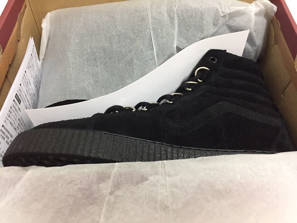 クリーパー VANS バンズ WORLD 公式通販 ブルー 新品 完売 VANS CREEPER SUEDE バンズ クリーパー スウェード ブラック 黒 箱付き US 10.5 JP 28.5 ラバーソール
