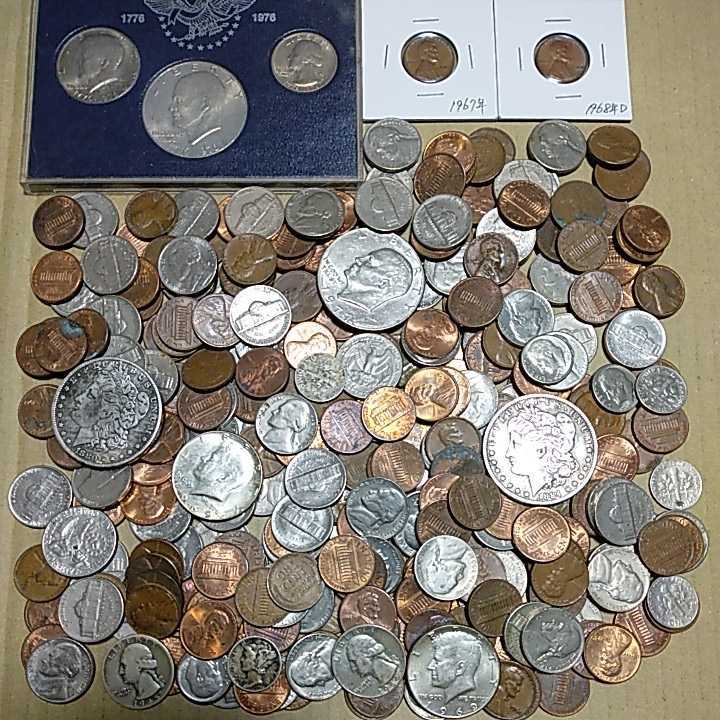 アメリカ合衆国　古銭　硬貨　銀貨　記念硬貨等　1.2キロ