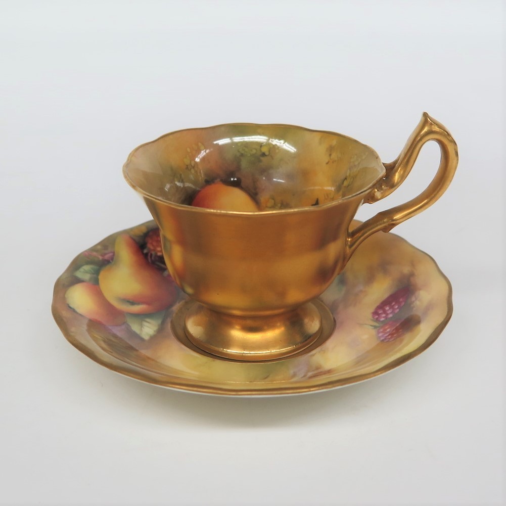 ロイヤルウースター ペインテッドフルーツ ROYAL WORCESTER 金彩