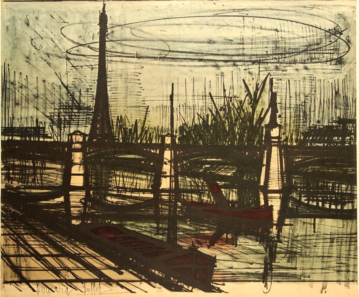 Bernard Buffet ベルナール 真作)Bernard ビュッフェリトグラフ