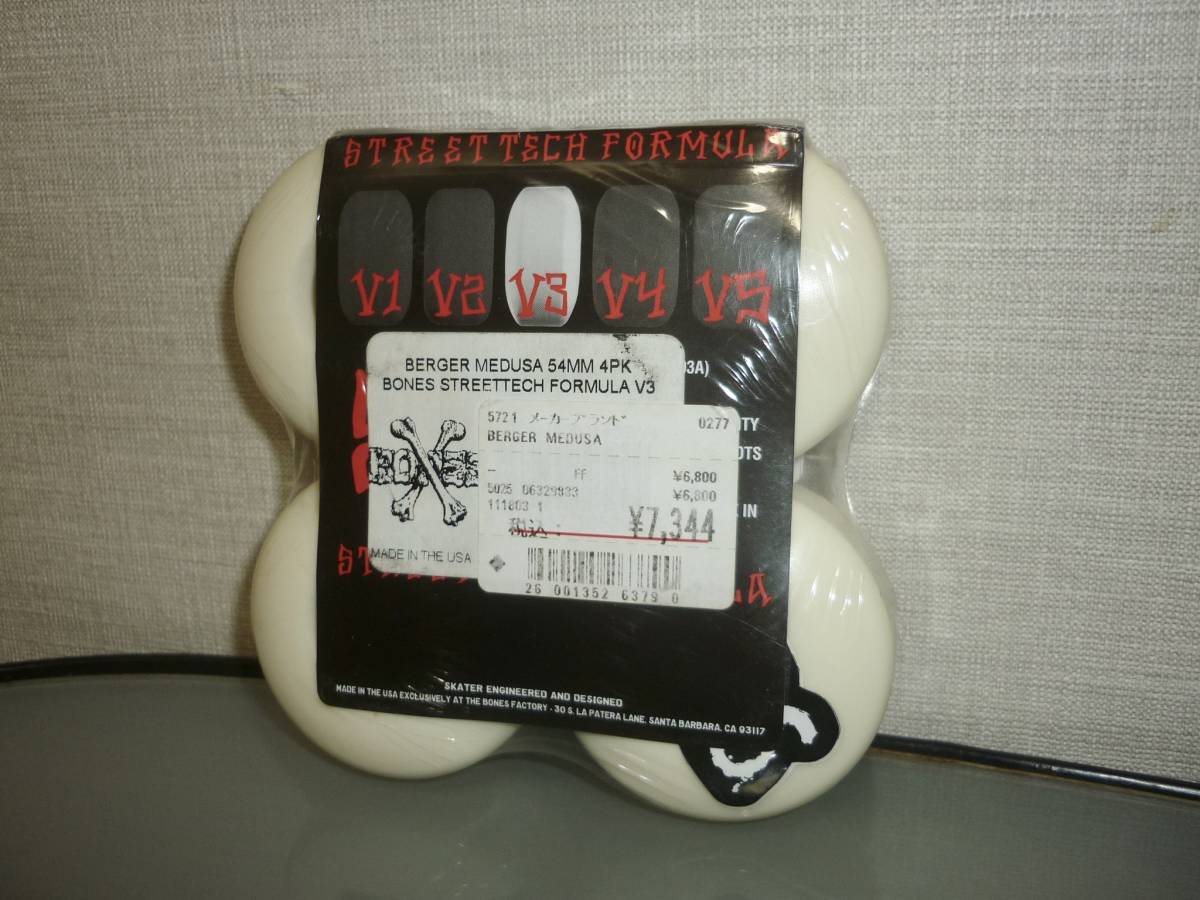 STF V3 54mm Bones - Annuals Skateboard Wheels Slims BONES WHEELS White Skate 103a de Goat