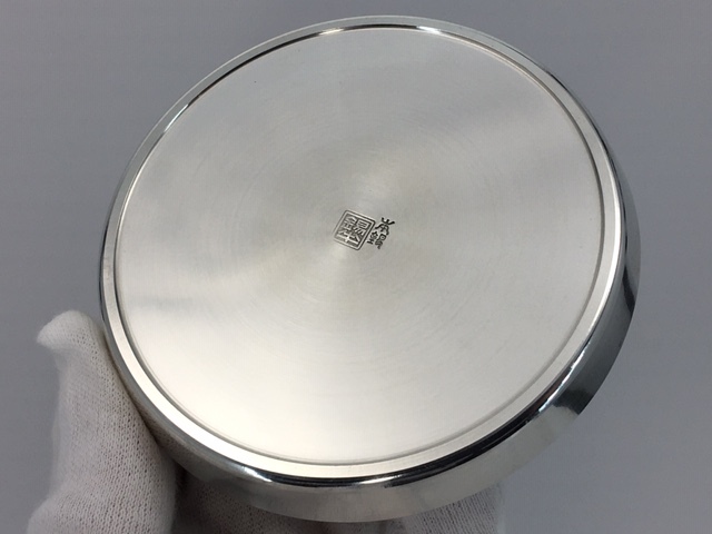 茶入 本錫 錫半 茶器揃 錫製 浪華 嵯峨野 煎茶道具 茶心