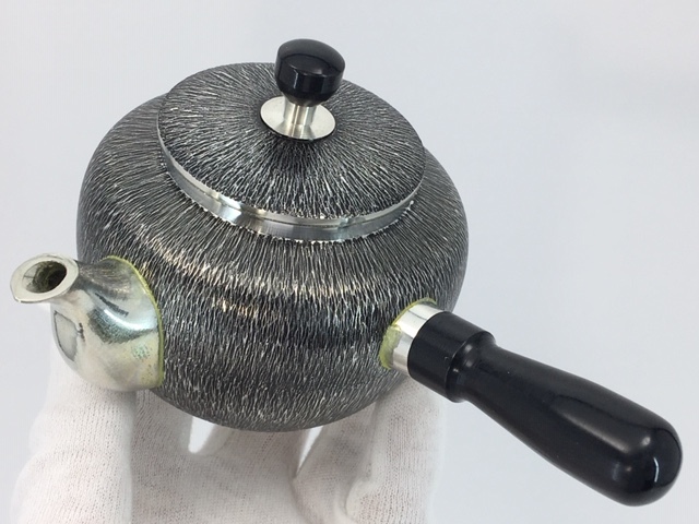 茶入 本錫 錫半 茶器揃 錫製 浪華 嵯峨野 煎茶道具 茶心