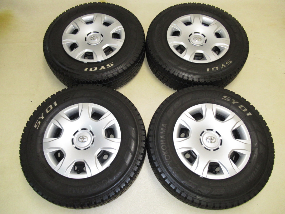 トヨタ200系ハイエース純正スチール 6J-15 off+35 pcd139.7/6H ハブ径
