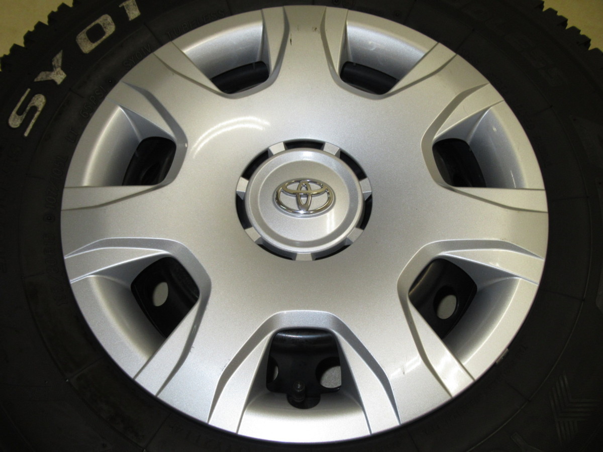 トヨタ200系ハイエース純正スチール 6J-15 off+35 pcd139.7/6H ハブ径