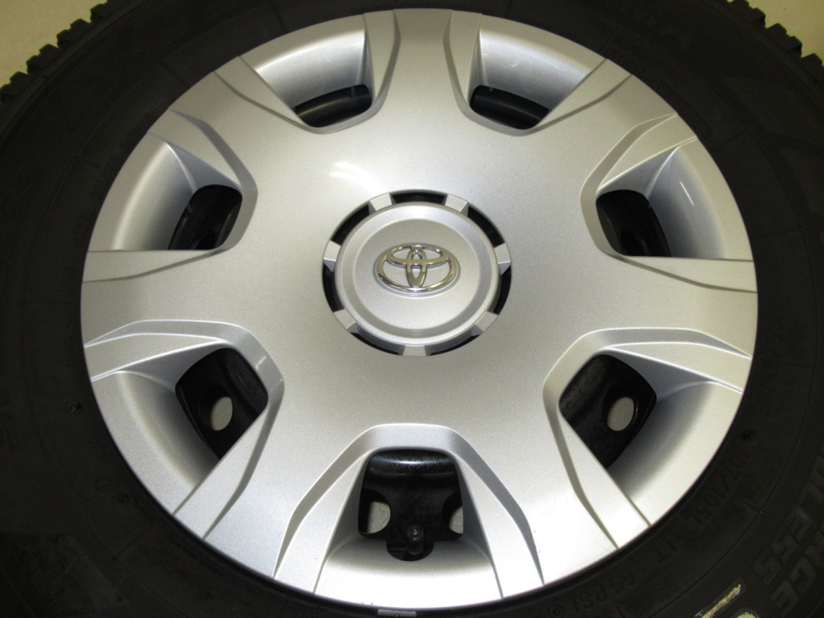 トヨタ200系ハイエース純正スチール 6J-15 off+35 pcd139.7/6H ハブ径