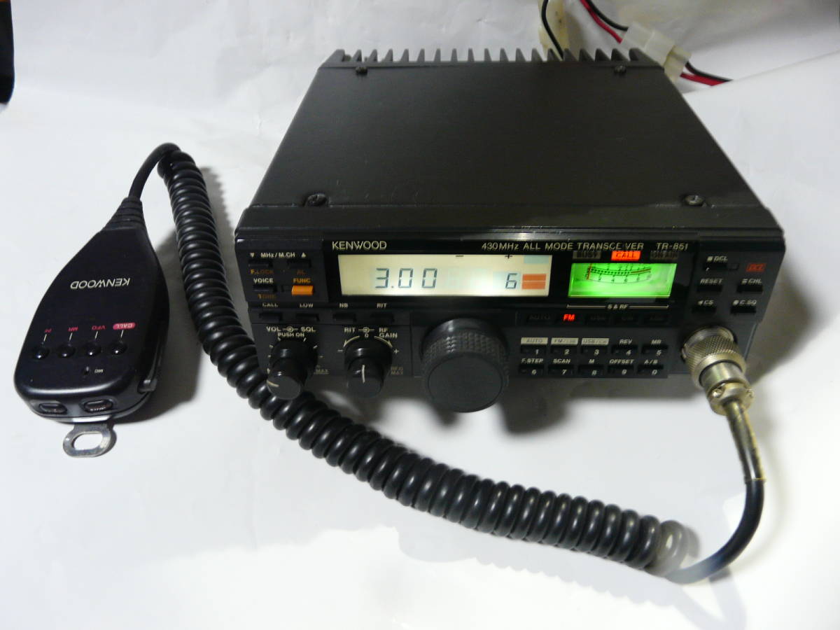 ☆ KENWOOD ケンウッド 430MHz オールモード TR-851D ハイパワー 機 マイク付中古動作品_1